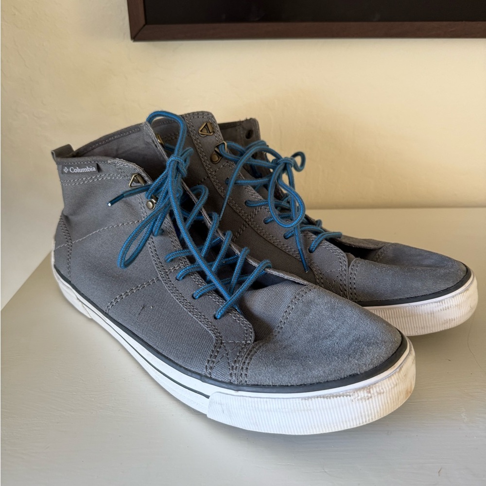 Columbia Gray and Blue Men's Sneakers